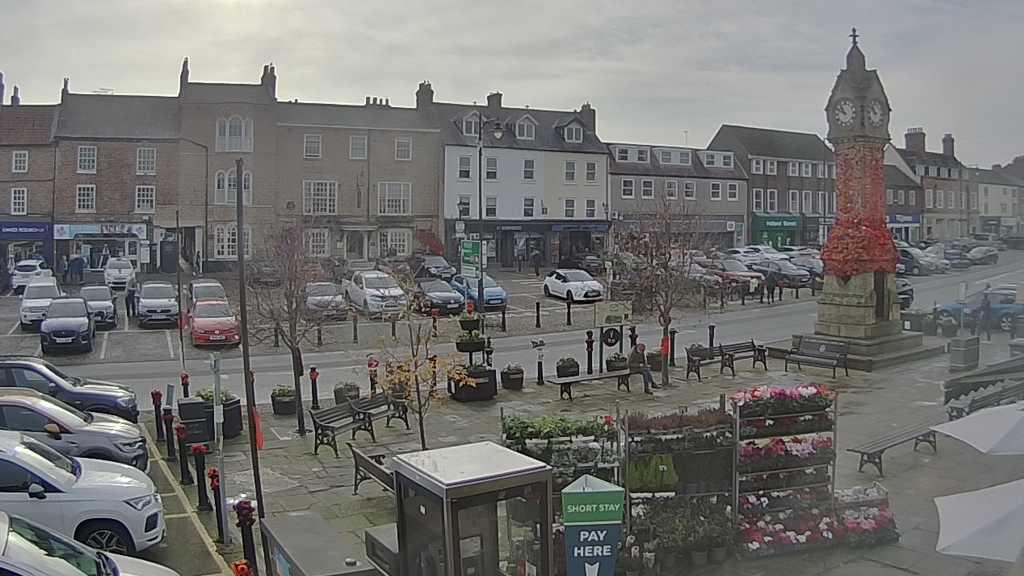 Thirsk webcam overlooking the Market Place