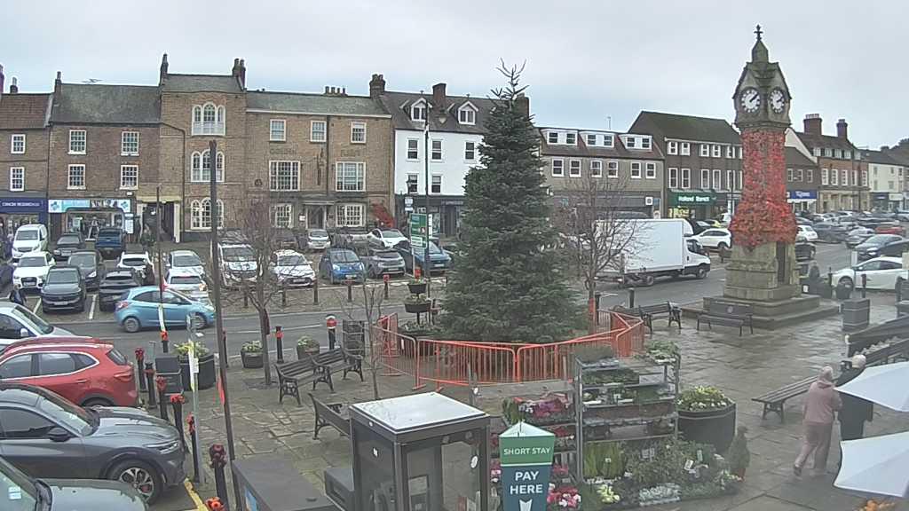 Thirsk webcam overlooking the Market Place