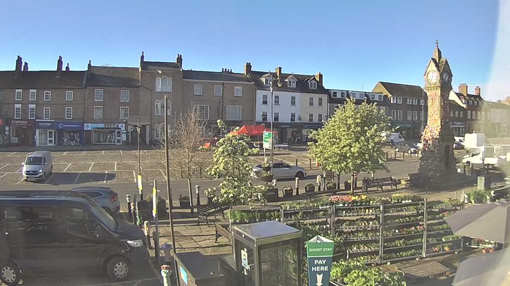 Thirsk webcam overlooking the Market Place