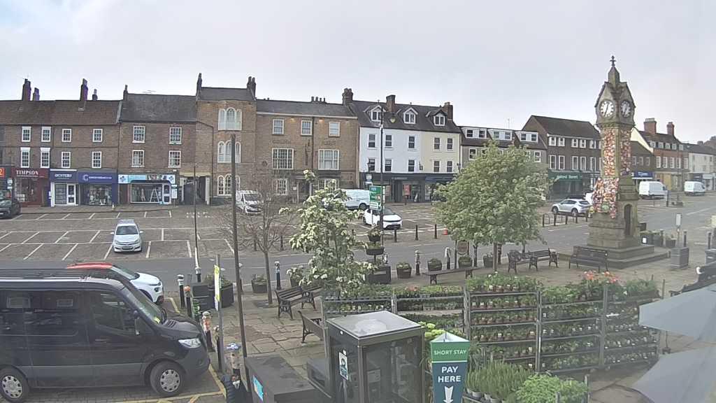 Thirsk webcam overlooking the Market Place